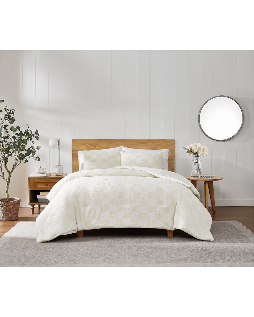 Truly Soft Textured Checkered Duvet Set