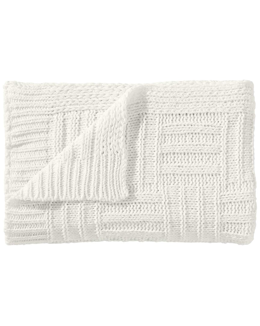 Tommy Bahama Chain Basket Knit-reversible Throw Blanket