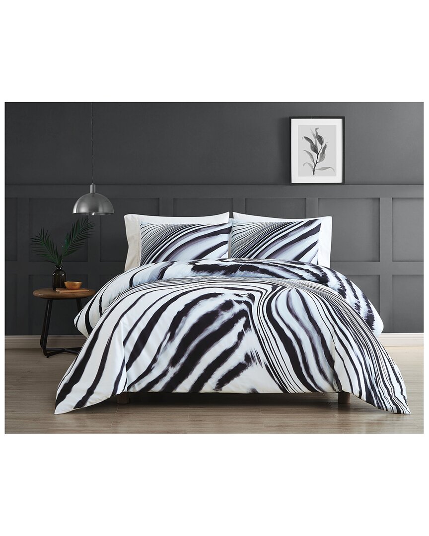 Vince Camuto 3pc Duvet Cover Set In White