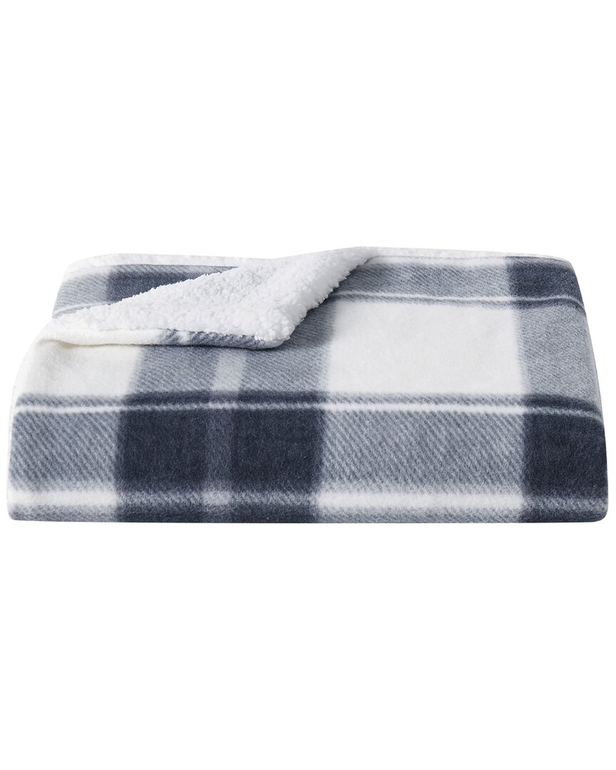 Shop Cannon Blue And Cream Throw 50x70