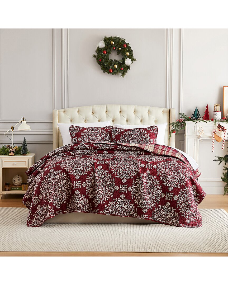 Southshore Fine Linens Christmas Carol Oversized Quilt Set