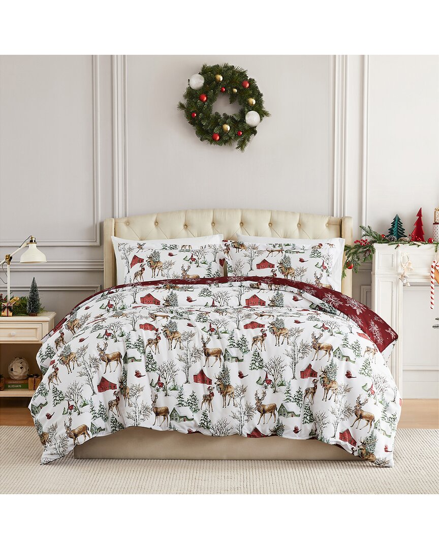 Southshore Fine Linens White Christmas Holiday Comforter Set