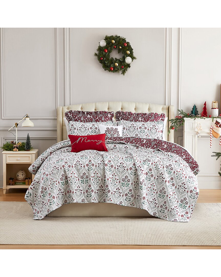 Southshore Fine Linens Holiday Harmony Oversized Quilt Set
