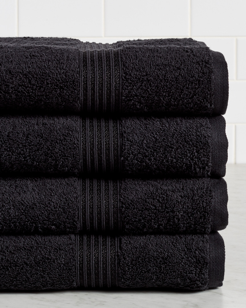 Superior Solid Absorbent 4pc Bath Towel Set