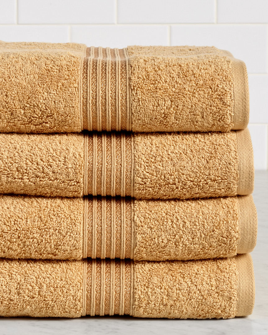 Superior Solid Absorbent 4pc Bath Towel Set