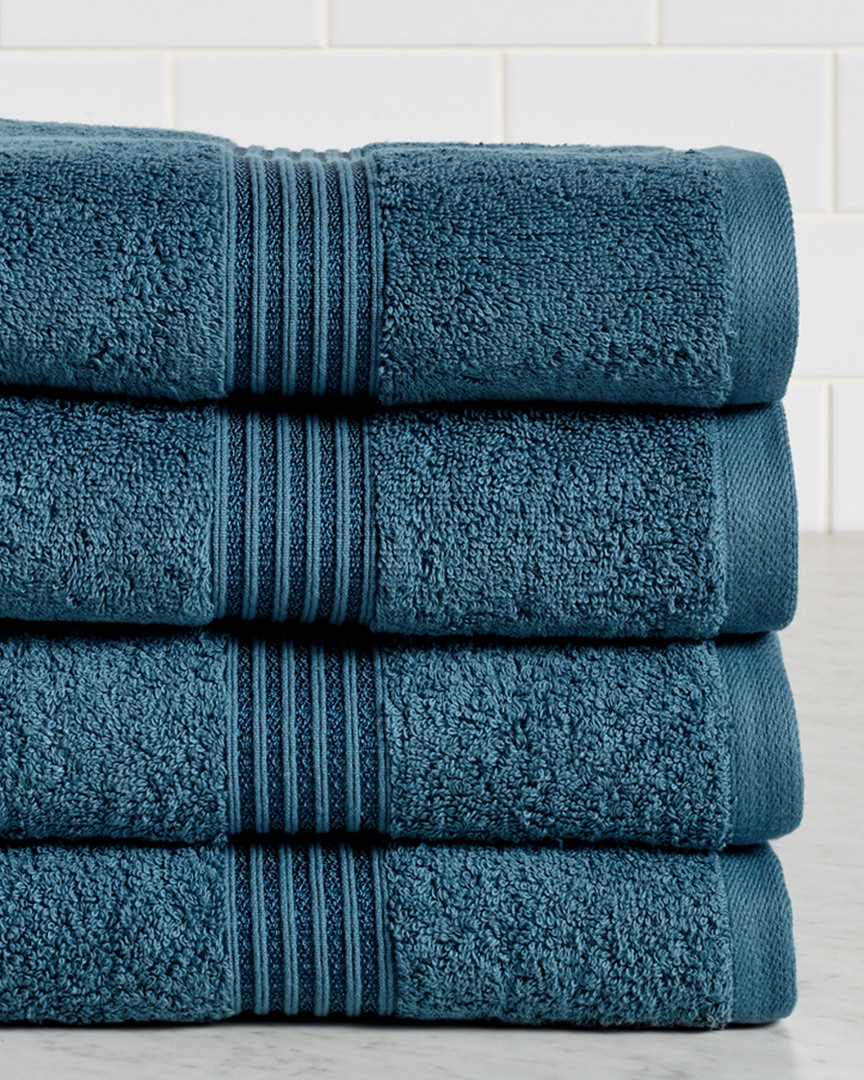 Superior Solid Absorbent 4pc Bath Towel Set