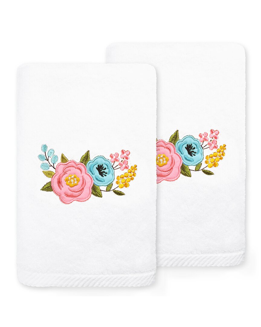 Linum Home Textiles Primavera Turkish Cotton Hand Towel In White