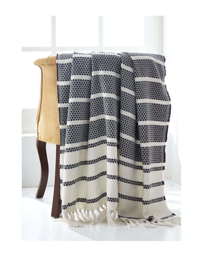 Shop Modern Threads Recycled Cotton Throw In Slate