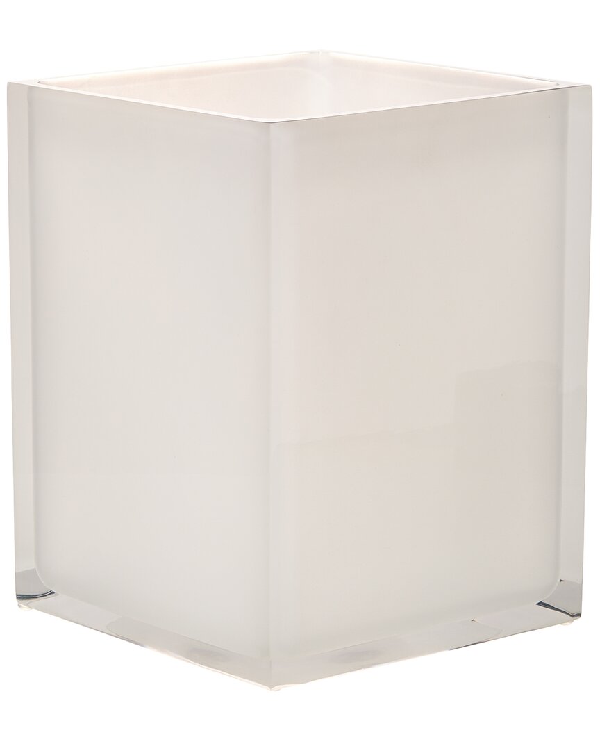 Jonathan Adler Hollywood Wastebasket In White