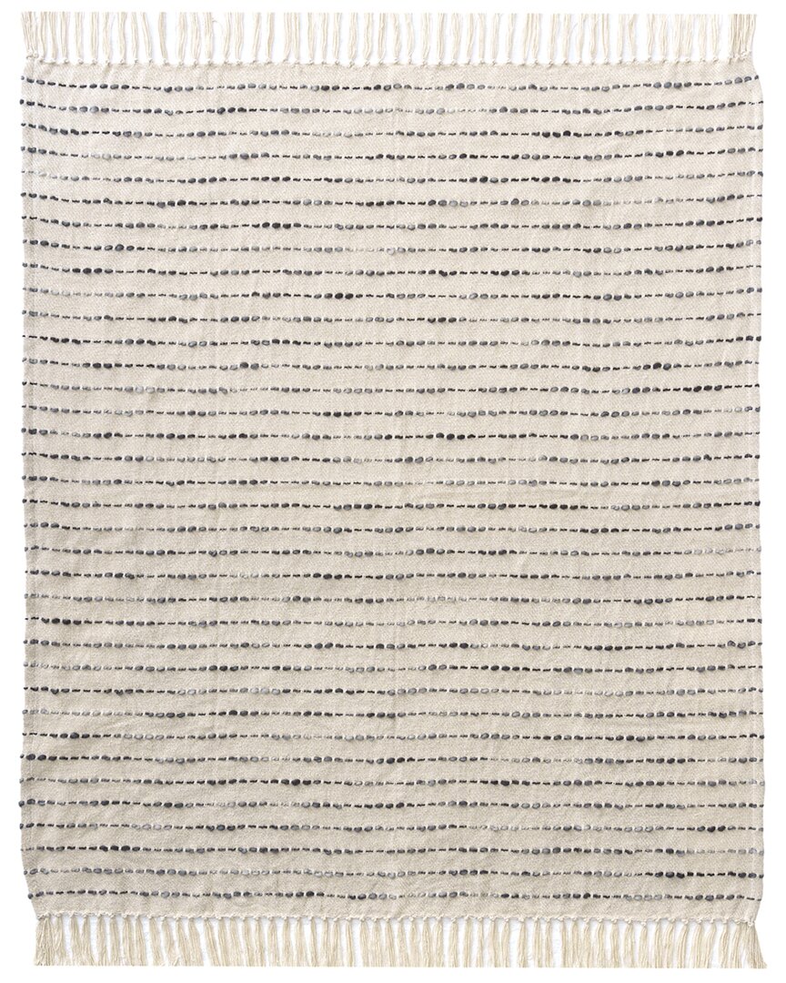 Lr Home Hand-woven Throw Blanket 50 X 60 In Brown