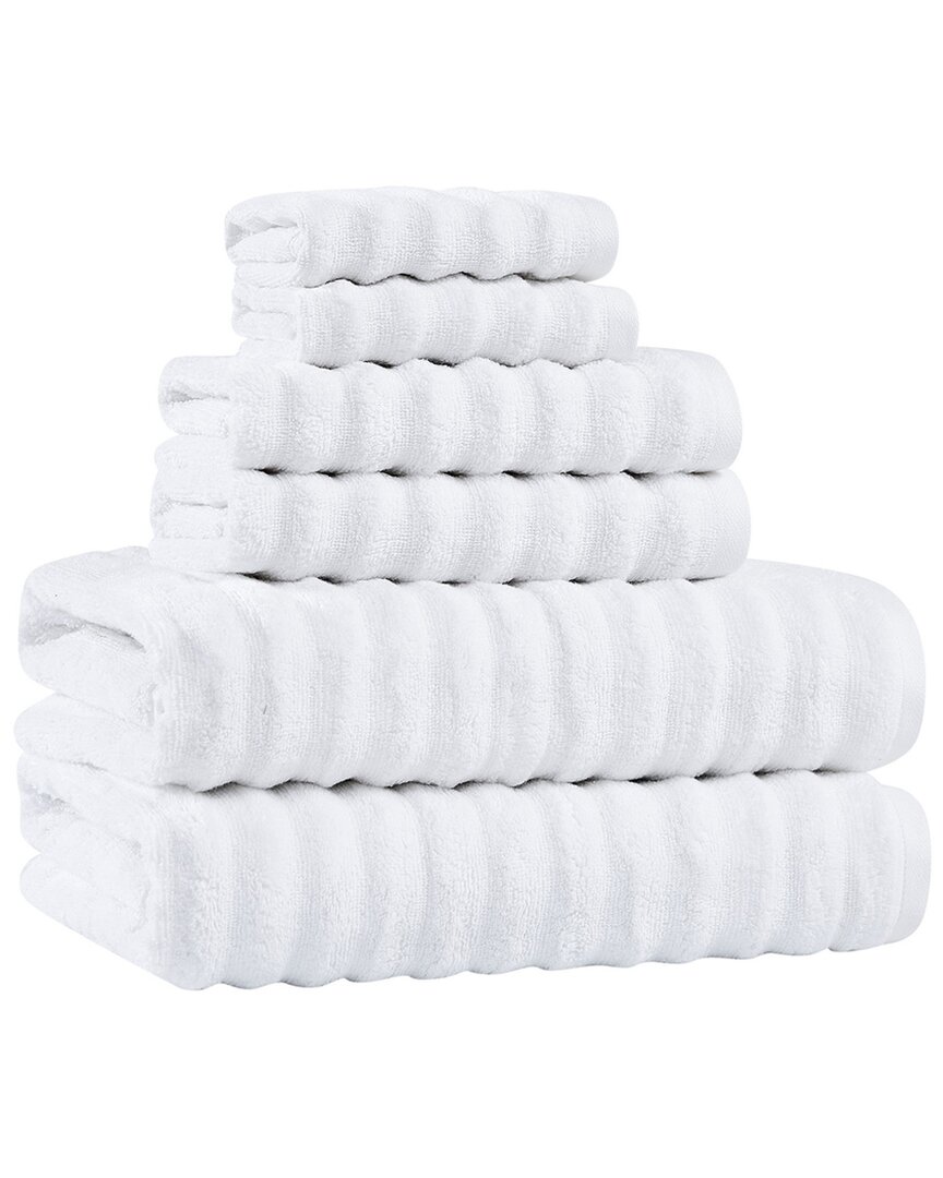 Brooklyn Loom Textured Zero Twist 6pc Towel Set