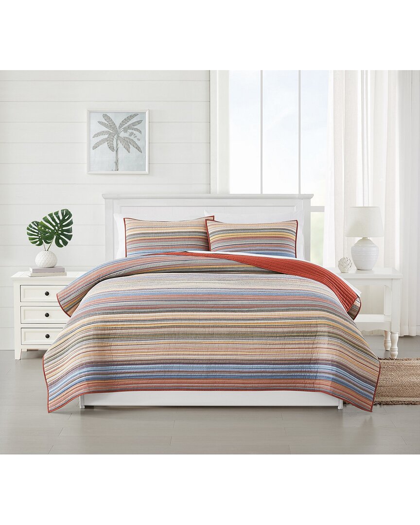 Oceanfront Resort Naples Yarn Dye Stripe Quilt Set
