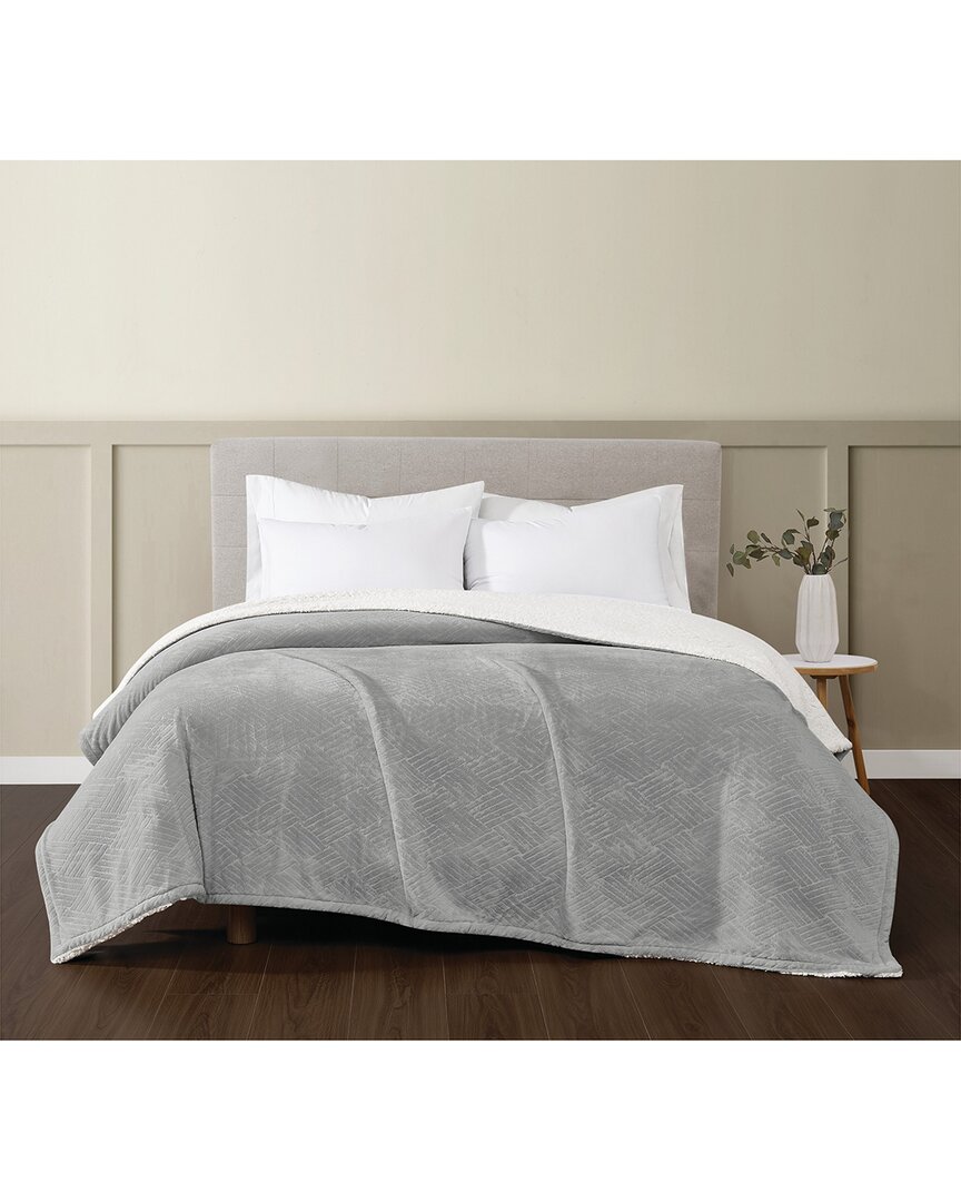 Truly Soft Basket Carved Fluffy Blanket