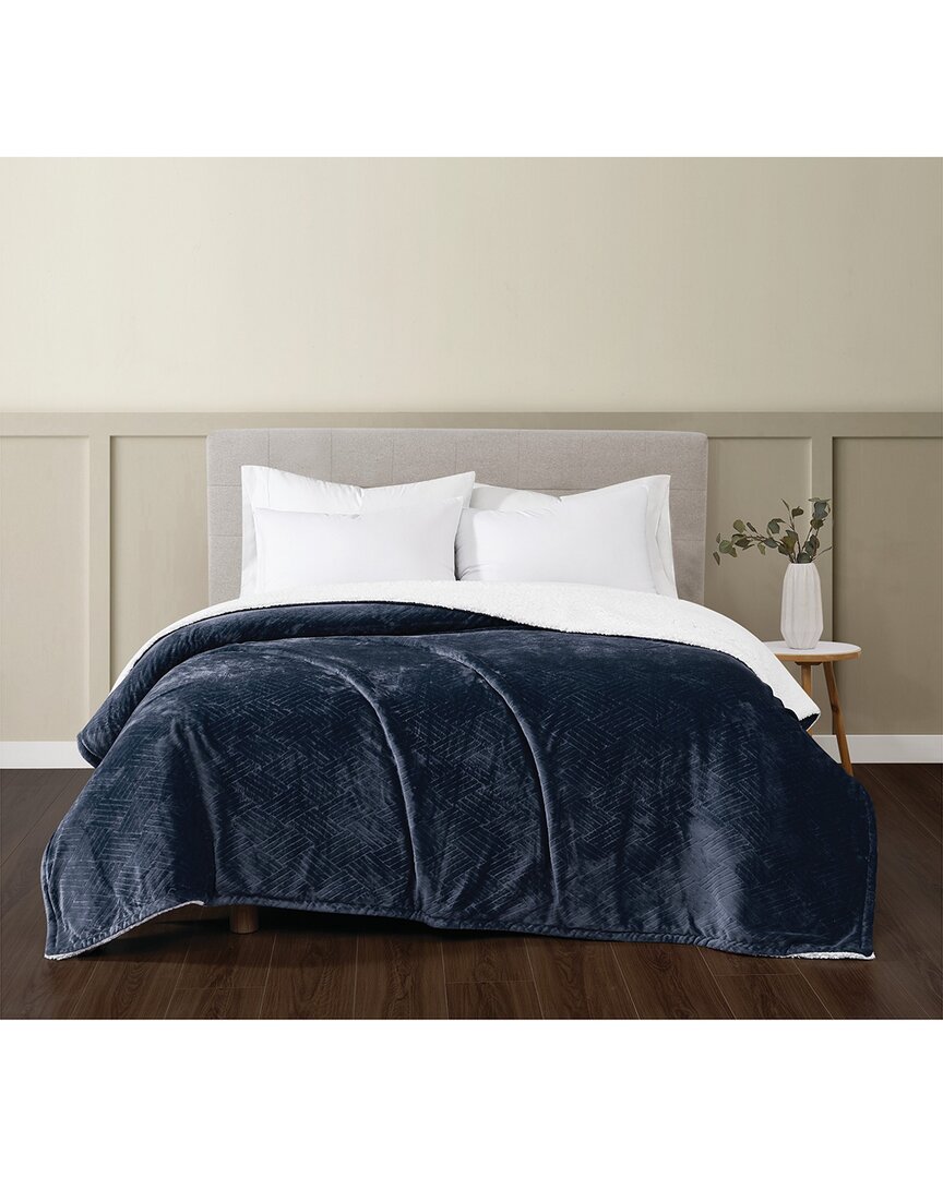 Truly Soft Basket Carved Fluffy Blanket