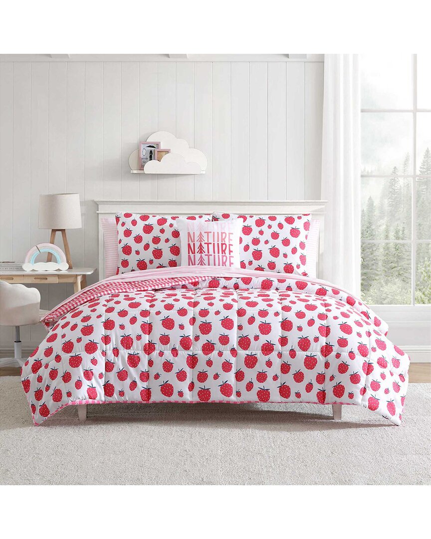 Eddie Bauer Strawberry Field Comforter Set In White