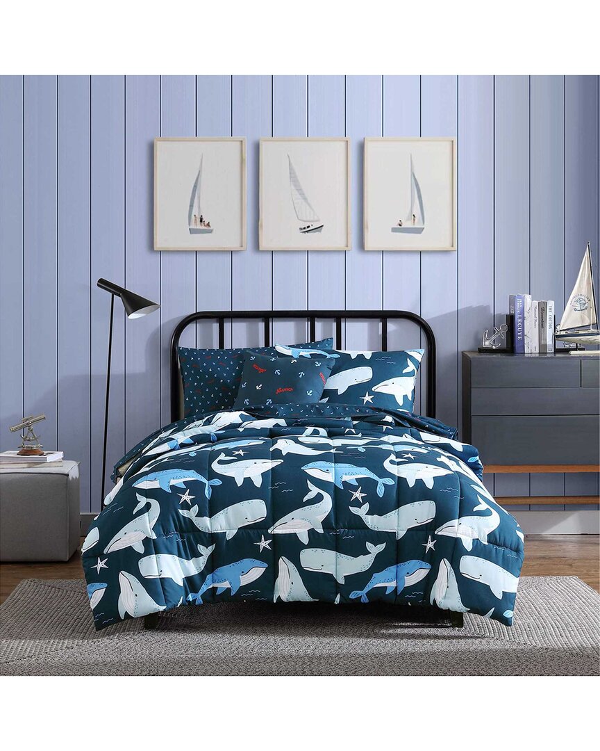 Nautica Finnian Whales Comforter Set In Blue