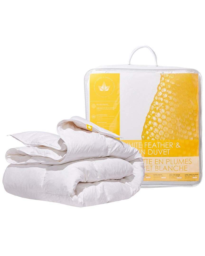 Canadian Down & Feather Company 260 Thread Count White Feather & Down Duvet:  Summer Weight