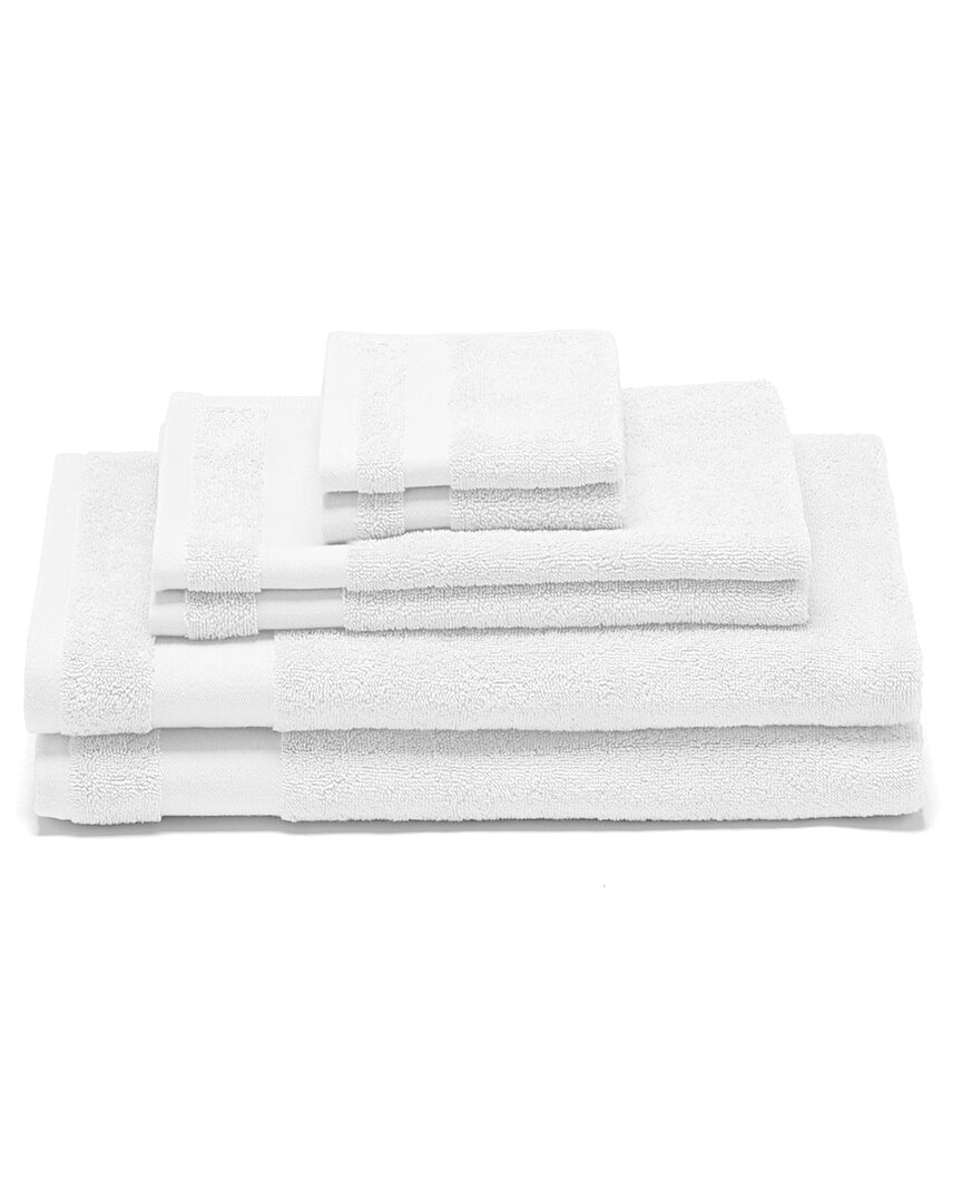Home Collection Premium Ultra Soft Cotton 6pc Bath Towel Set In White