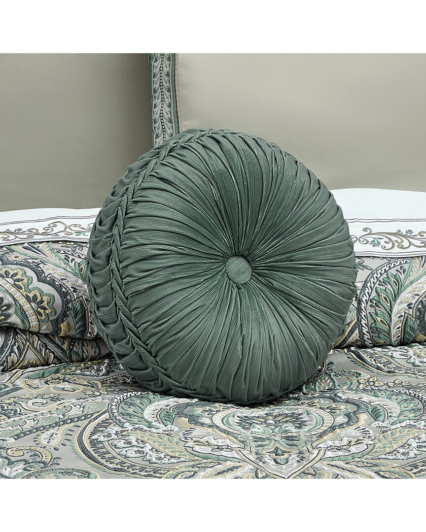 J Queen New York J. Queen New York Nico Tufted Round Decorative Throw Pillow