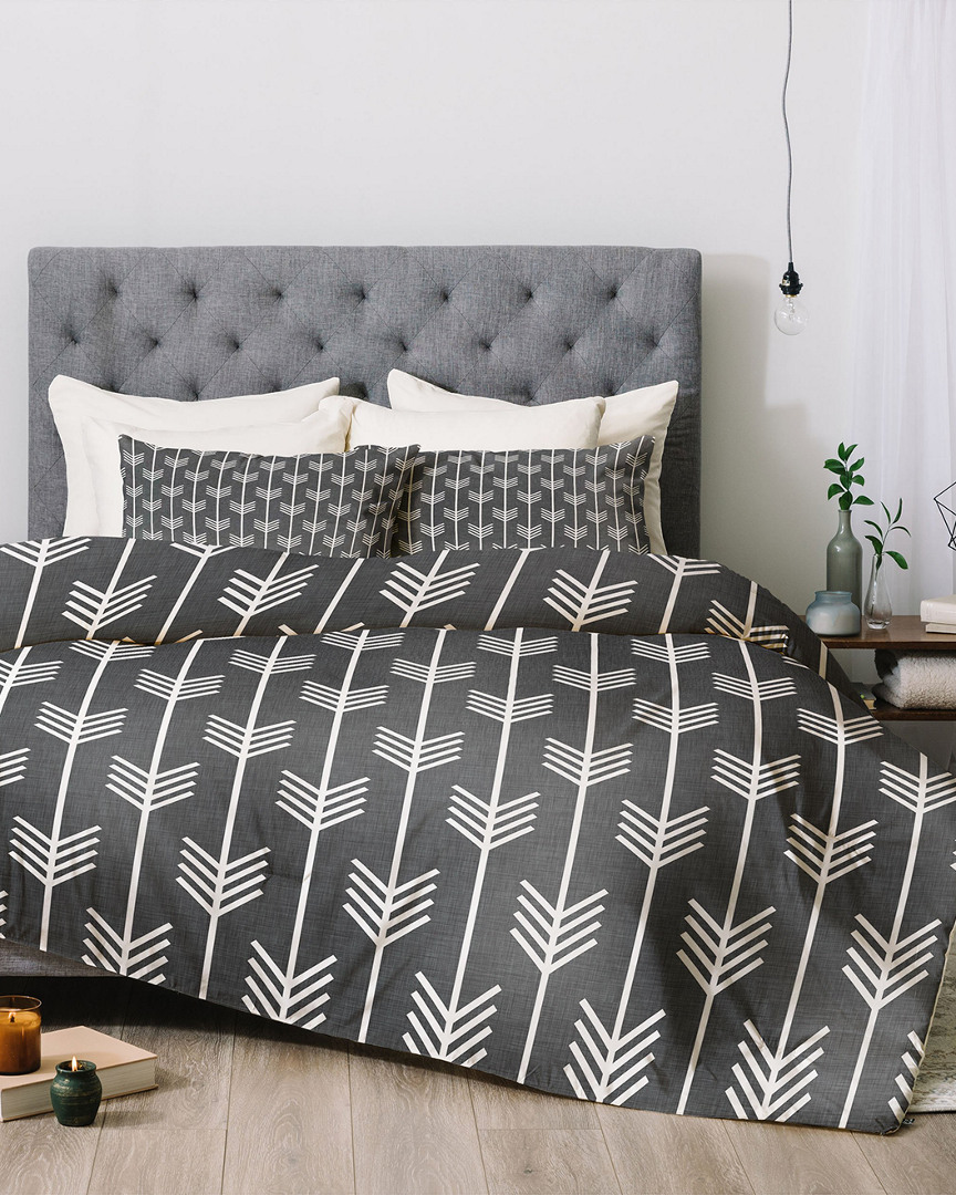 Deny Designs Holli Zollinger Arrows Grey Comforter Set