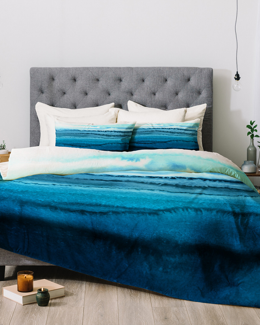 Deny Designs Monika Strigel Blue Ombre Comforter Set