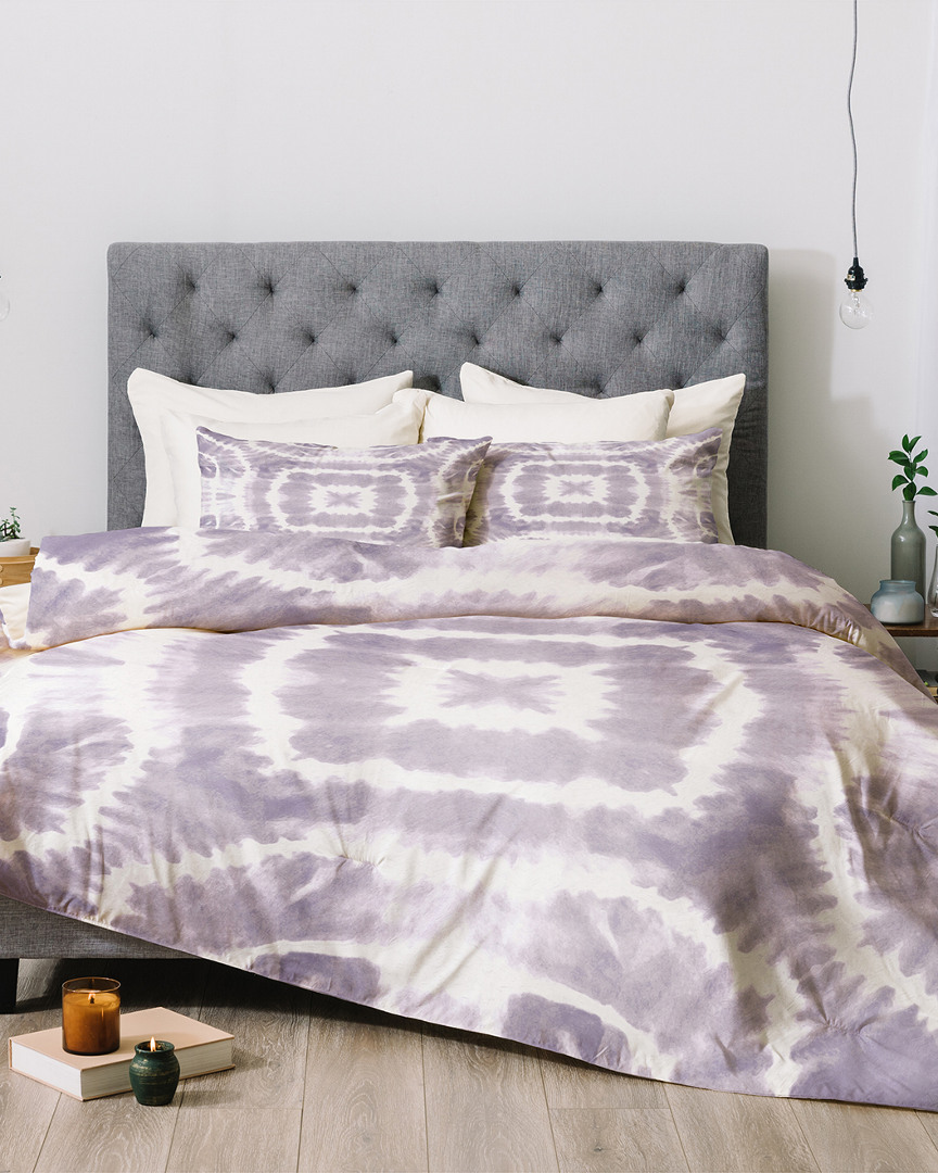 Deny Designs Monika Strigel Lavender Tie Dye Comforter Set