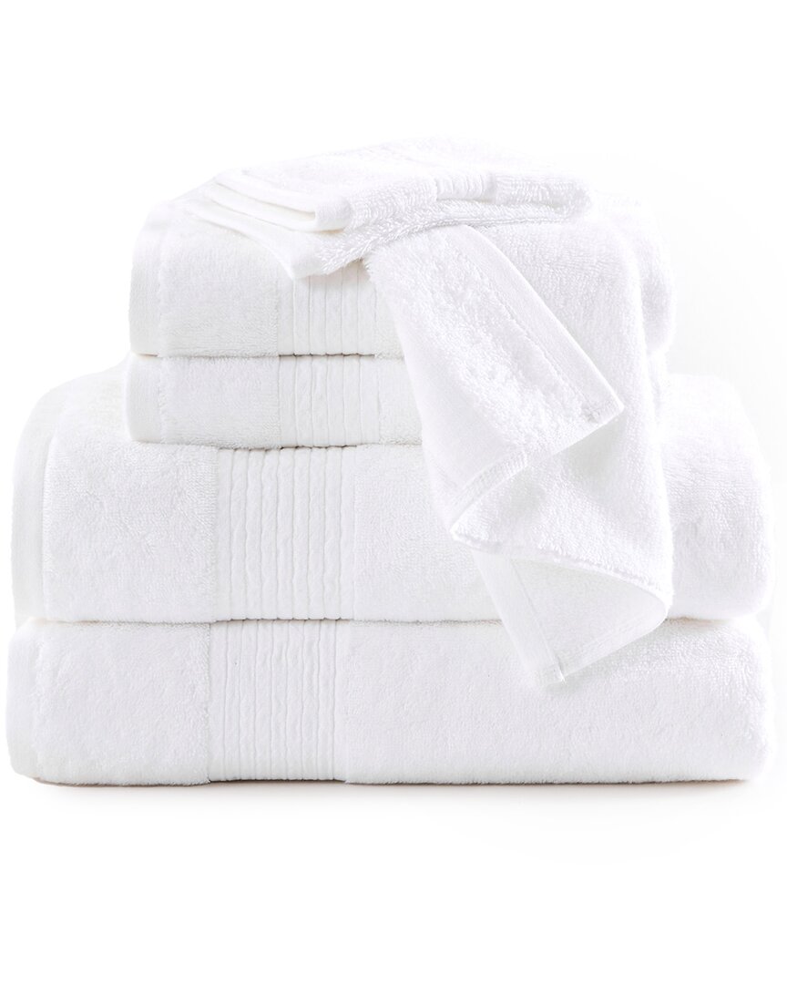 Shop Brooklyn Loom Cotton Tencel 6pc Towel Set In White