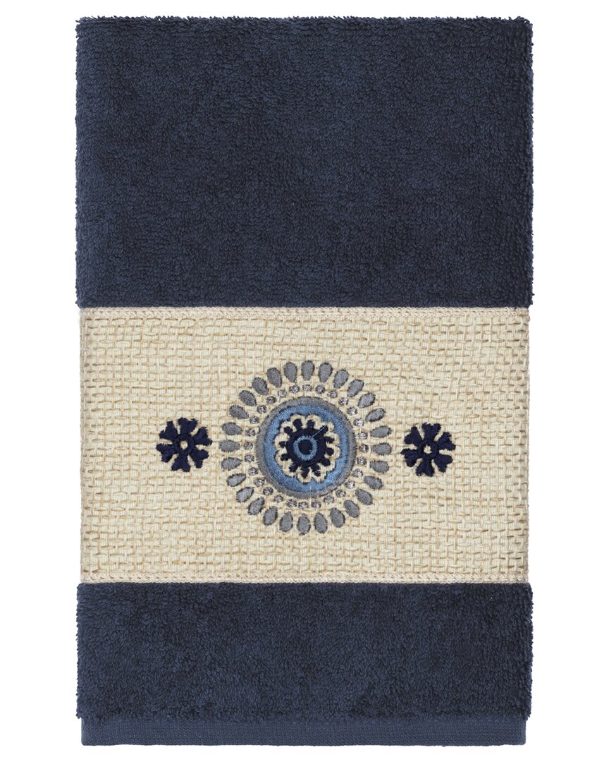 Linum Home Textiles Isabelle Turkish Cotton Embellished Hand Towel