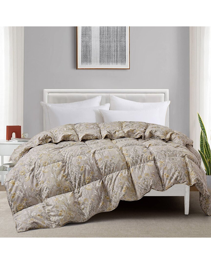 Unikome Floral Goose Down Feather Duvet Comforter Insert