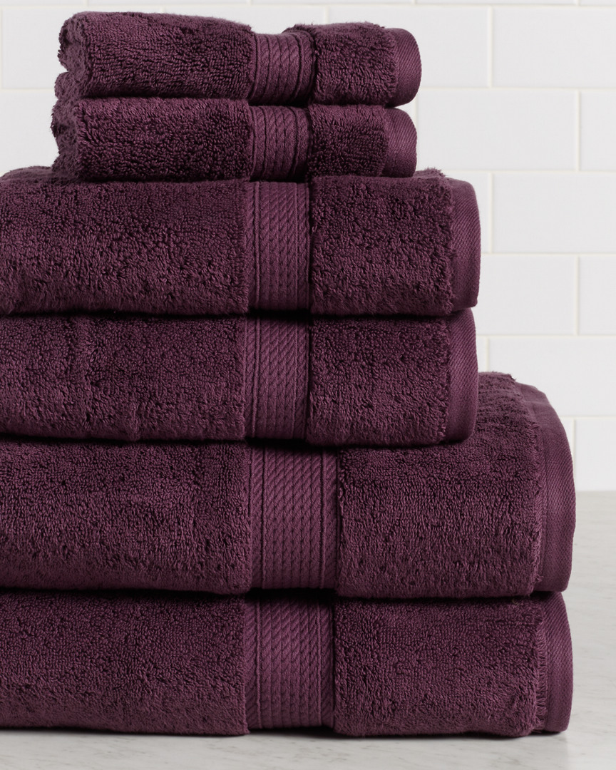 Superior Highly Absorbent 6pc Ultra Plush Solid Towel Set