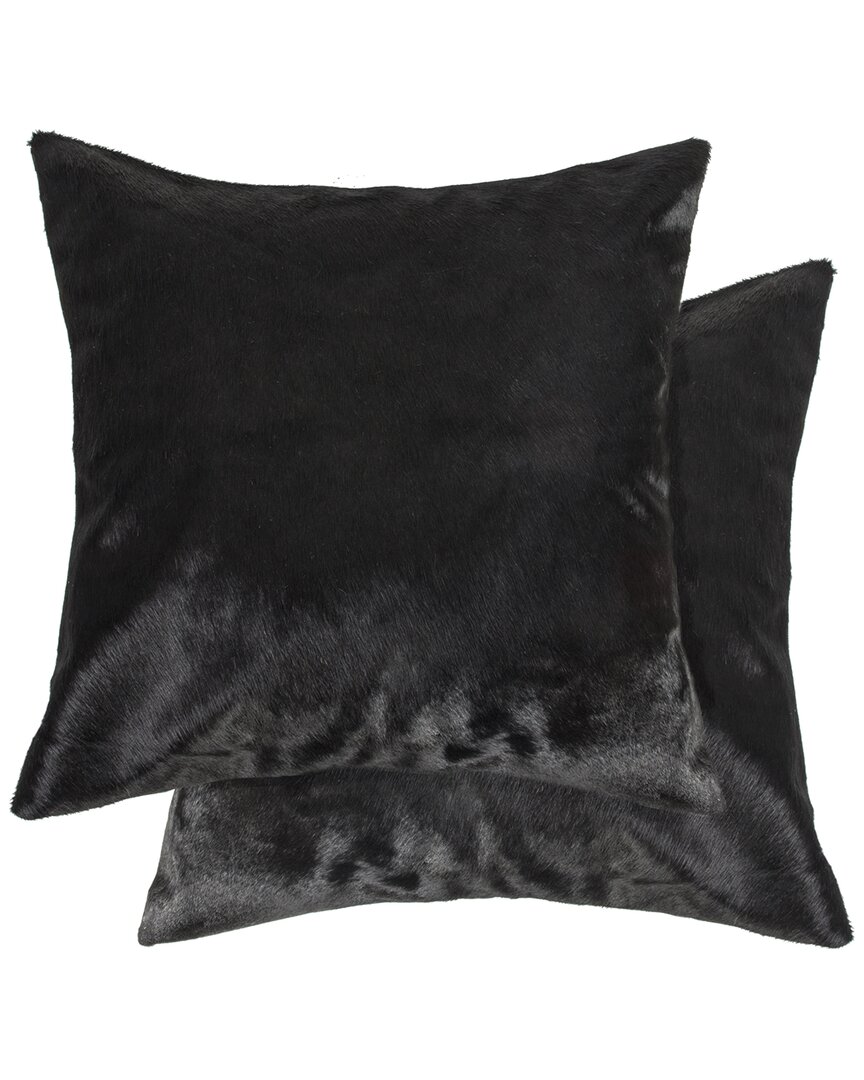 Shop Lifestyle Brands Set Of 2 Torino Cowhide Pillows