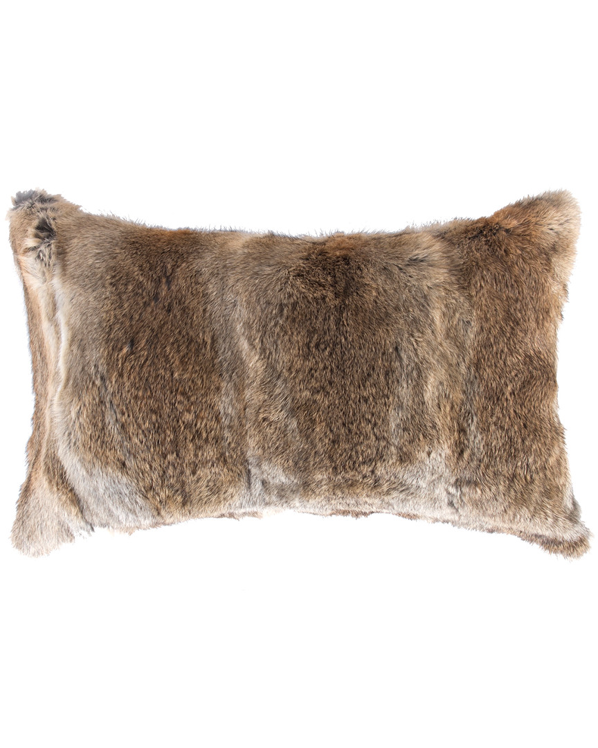 Lifestyle Brands Rabbit Fur Pillow