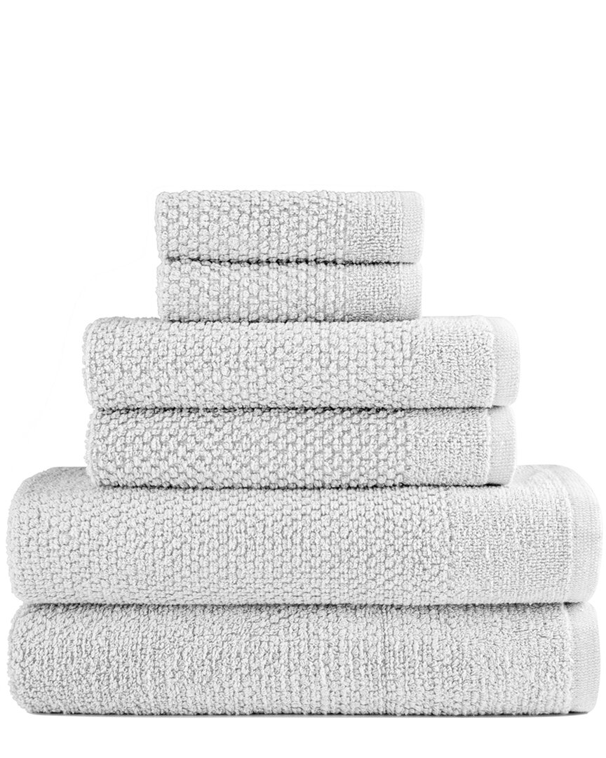 Dan River 6pc Popcorn Cotton Bath Towel Set