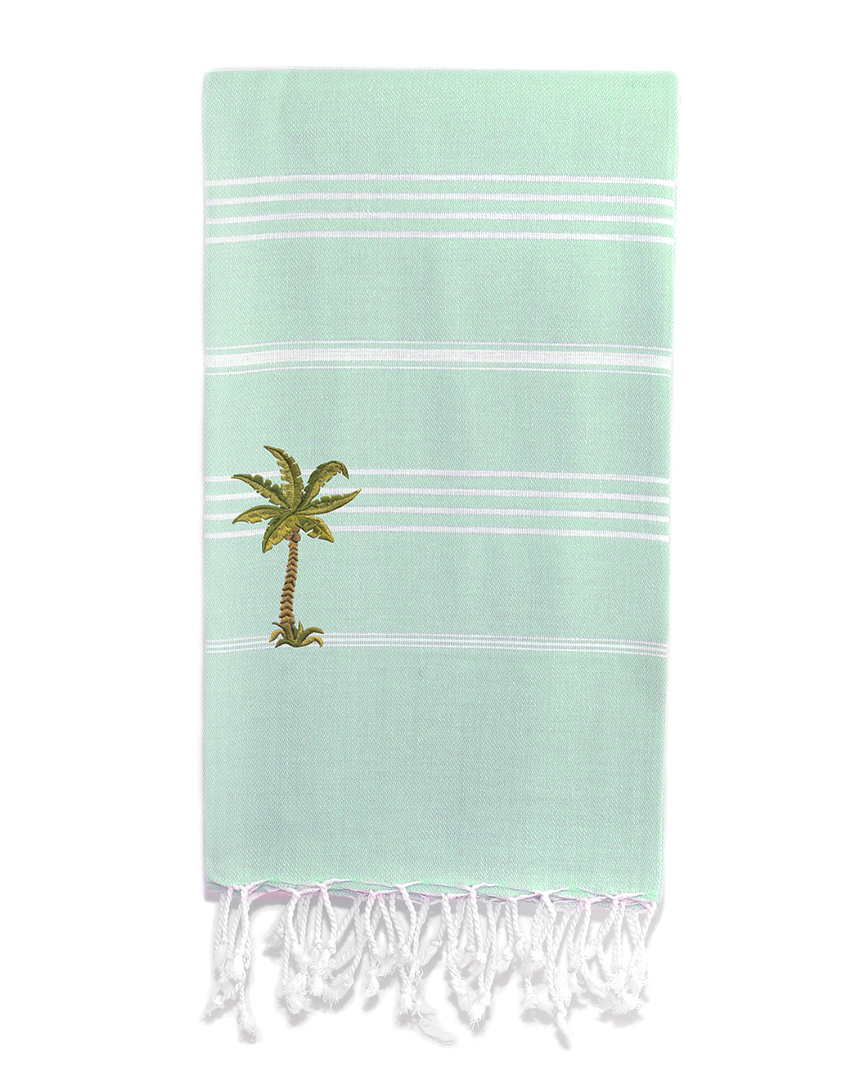 Image of Linum Home Textiles Lucky Breezy Palm Tree Pestemal Beach Towel