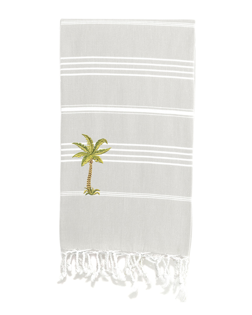 Linum Home Textiles Lucky Breezy Palm Tree Pestemal Beach Towel