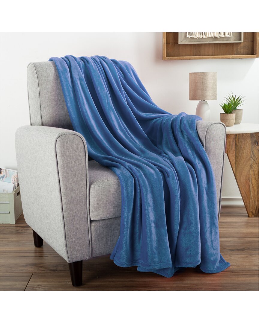 Lavish Home Fleece Throw Blanket