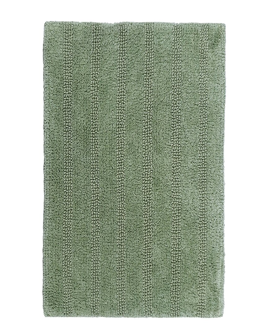 Knightsbridge Linear Bath Rug In Green