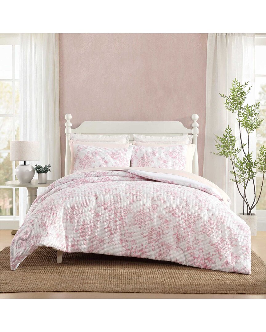 Laura Ashley Delphine Waffle Comforter Set