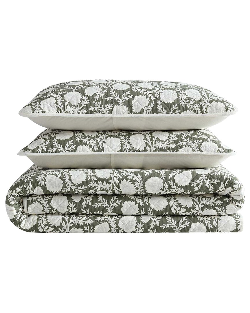 Eddie Bauer 136 Thread Count Garden Bloom Reversible Quilt Set