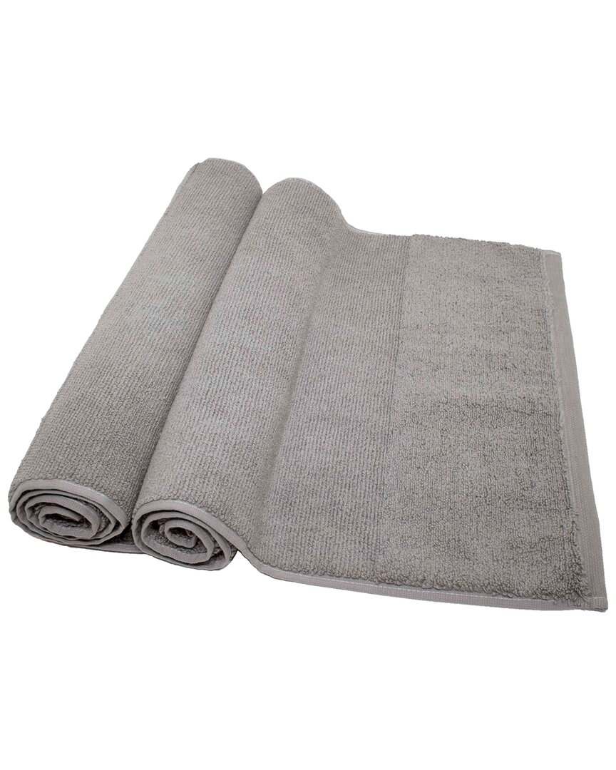 Ivy Collection Rice Effect Bath Mats