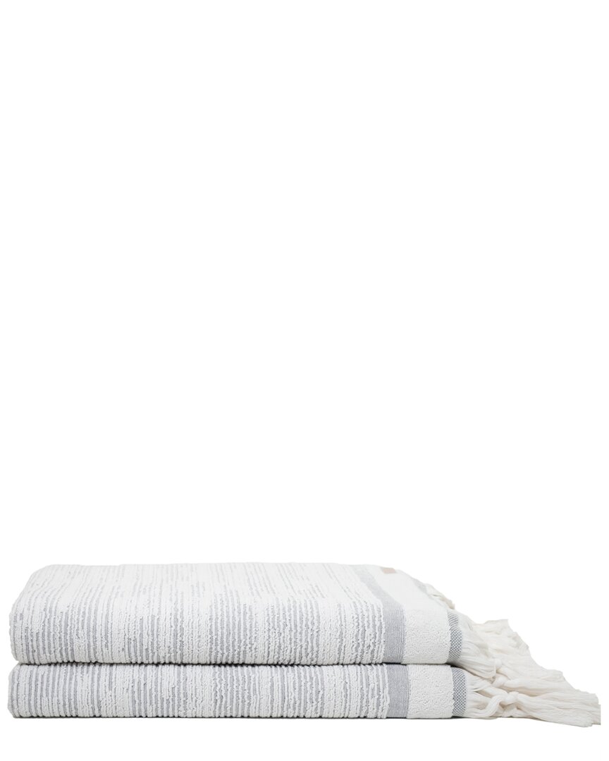 Ivy Collection Maine Traditional Bath Sheets In White