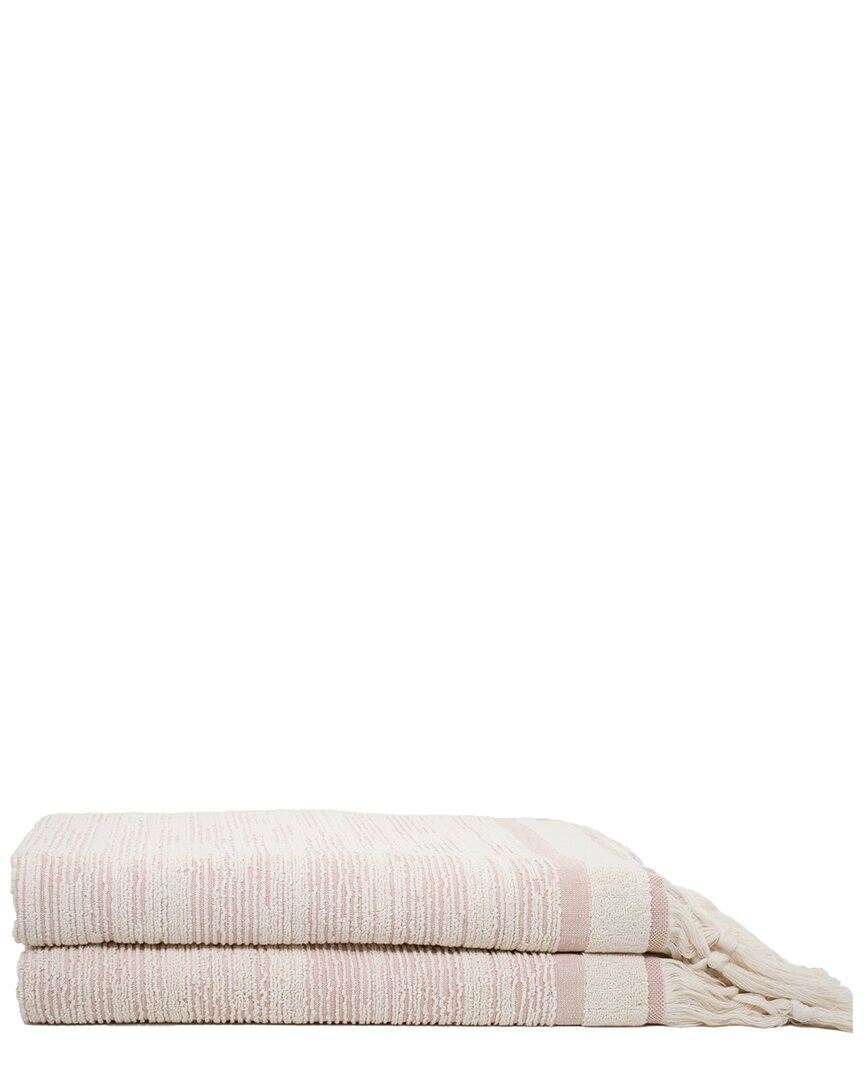 Ivy Collection Maine Traditional Bath Sheets In Ecru