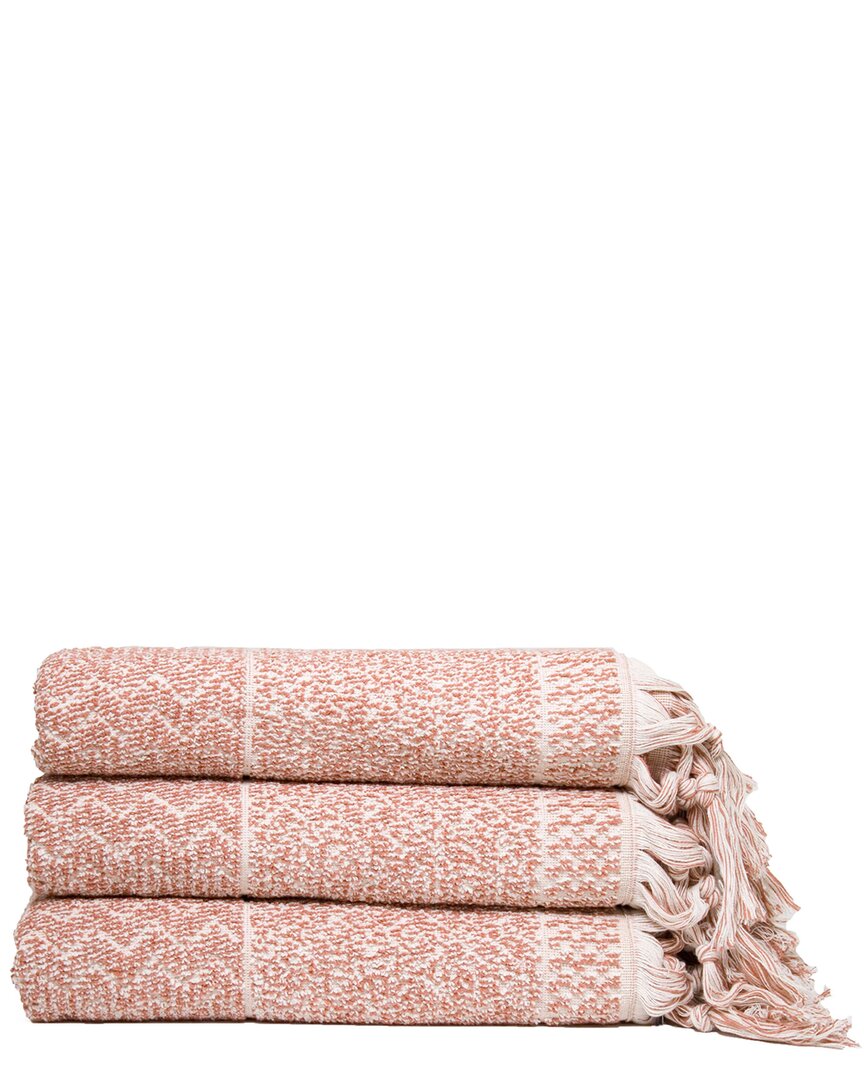 Ivy Collection Hitit Traditional Bath Towels In Ecru