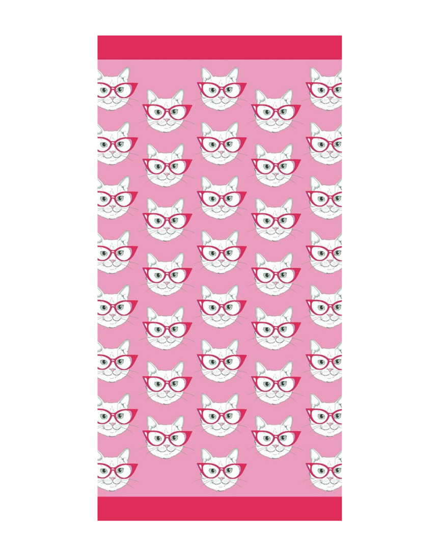 Image of Dohler Set of  Hipster Kittens Beach Towels