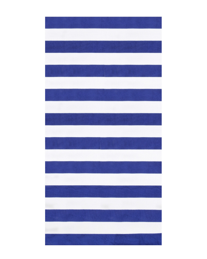 Image of Dohler Set of  Horizontal Cabana Stripes Beach Towels