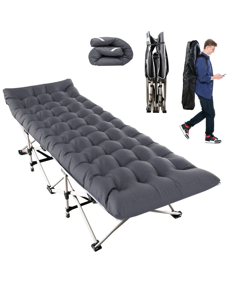 Fresh Fab Finds Folding Portable Camping Cot In Black