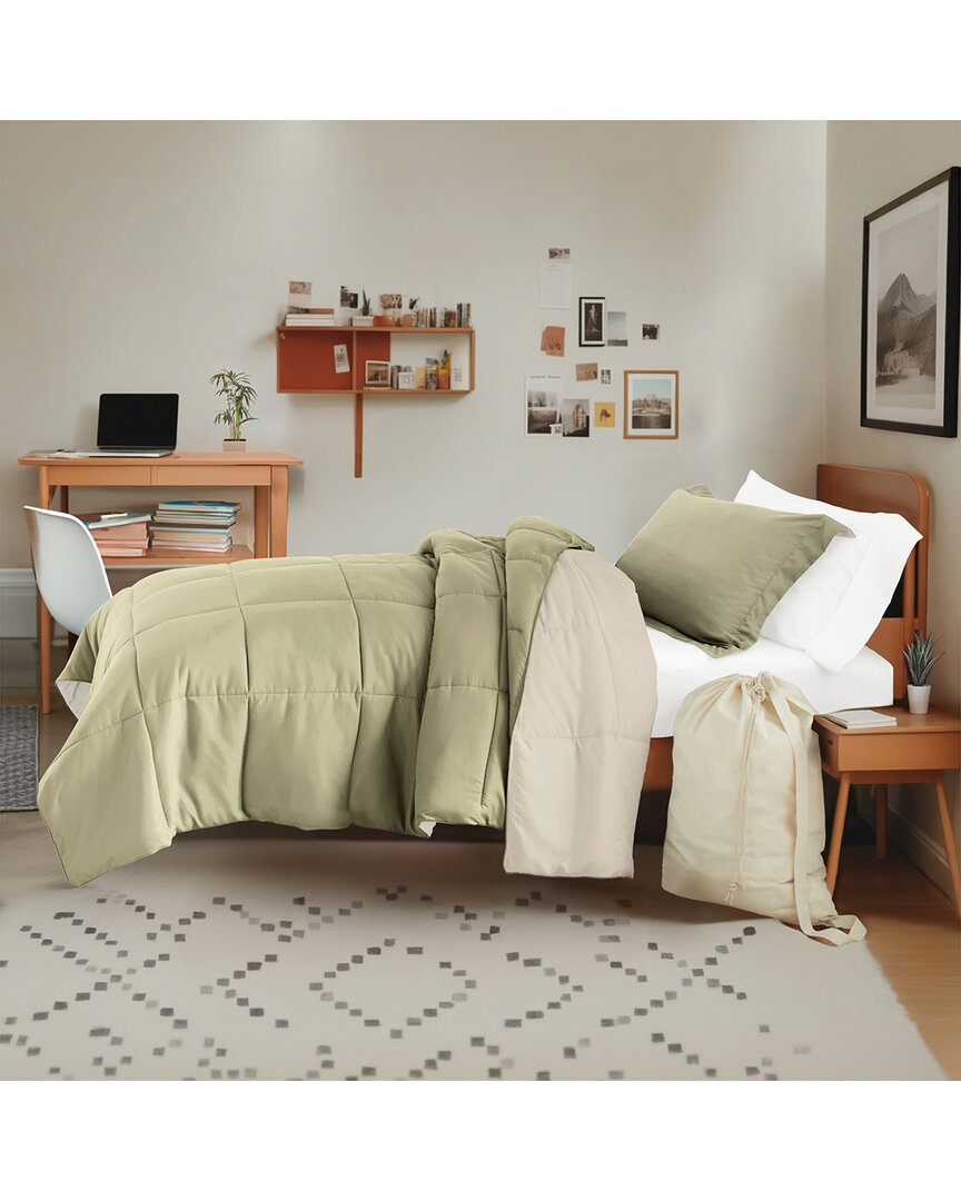 Home Collection Ultimate College Essentials Bedding Bundle In Green