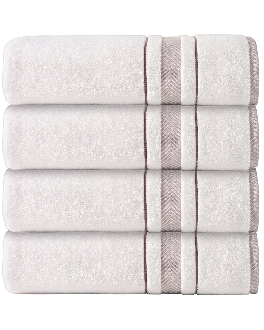 Enchante Home Enchasoft Turkish Cotton 4pc Hand Towels In Cream