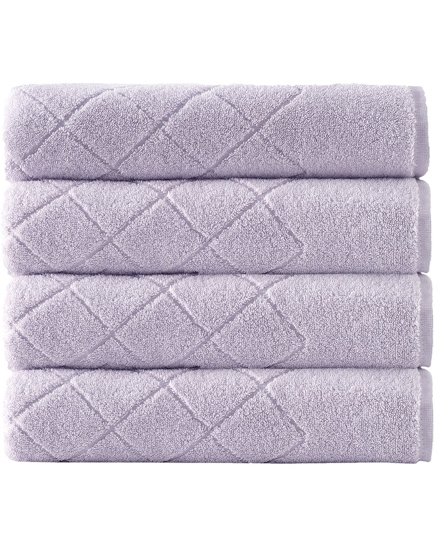 Enchante Home Gracious Turkish Cotton 4pc Hand Towels In Lilac