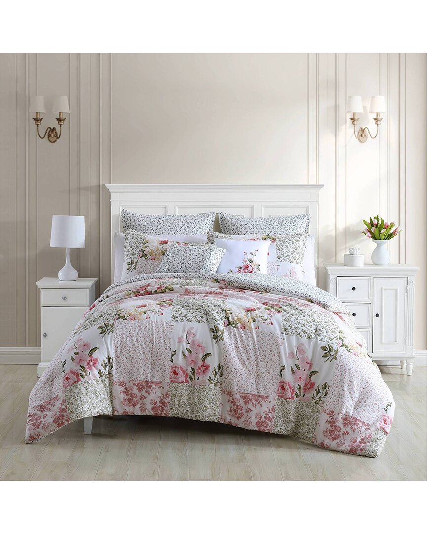 Laura Ashley Ailyn 7pc Pink Comforter Set